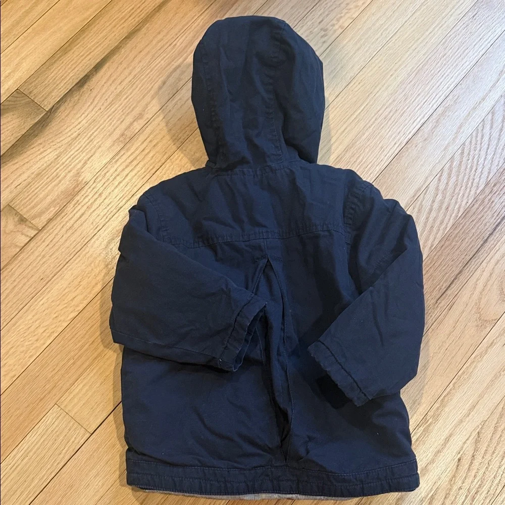 Old Navy Navy Hooded Jacket Toddler 2T